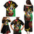 Tamtam Drum Vanuatu Family Matching Puletasi and Hawaiian Shirt Boar Tusk Aboriginal Flag Style