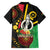Tamtam Drum Vanuatu Family Matching Summer Maxi Dress and Hawaiian Shirt Boar Tusk Aboriginal Flag Style