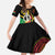 Tamtam Drum Vanuatu Kid Short Sleeve Dress Boar Tusk Aboriginal Flag Style