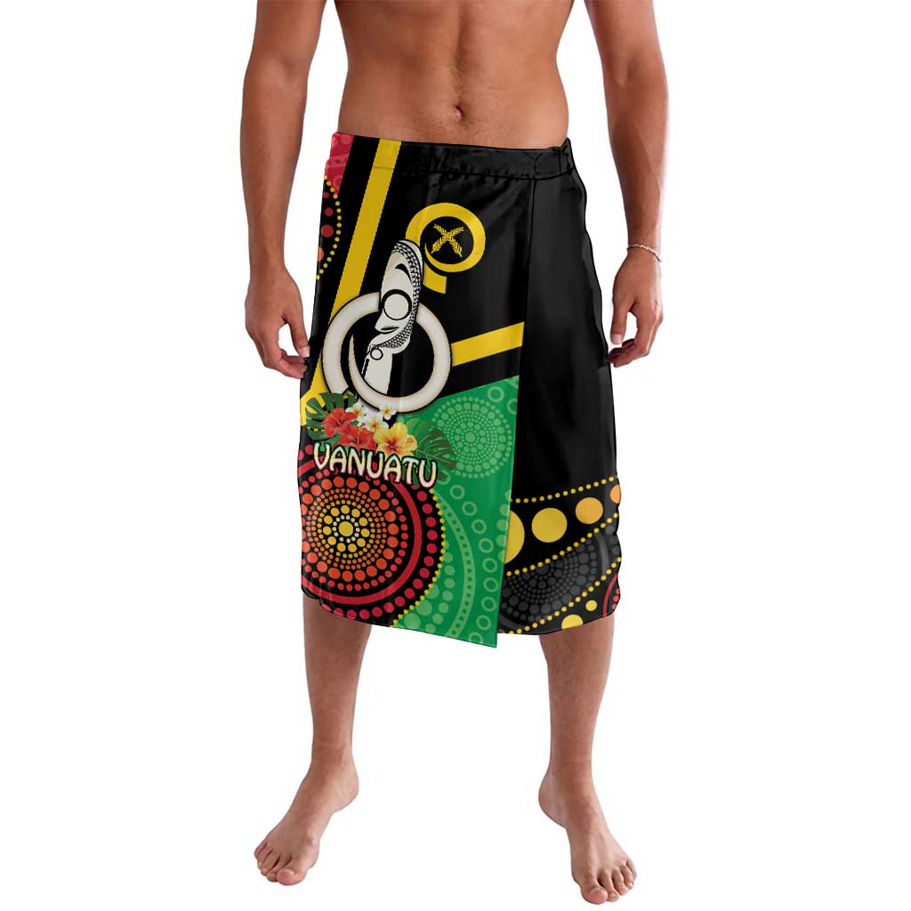 Tamtam Drum Vanuatu Lavalava Boar Tusk Aboriginal Flag Style