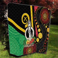 Tamtam Drum Vanuatu Quilt Boar Tusk Aboriginal Flag Style