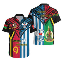 Vanuatu And West Papua Hawaiian Shirt Coat Of Arms Mix Flag Style LT14 - Polynesian Pride