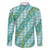 Hawaii Jade Vine Lei Family Matching Summer Maxi Dress and Hawaiian Shirt Aloha Palaka Motif - Turquoise - Polynesian Pride