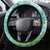 Hawaii Jade Vine Lei Steering Wheel Cover Aloha Palaka Motif - Turquoise - Polynesian Pride