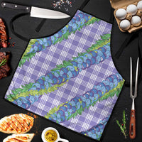 Hawaii Jade Vine Lei Apron Aloha Palaka Motif - Purple - Polynesian Pride