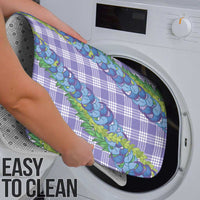 Hawaii Jade Vine Lei Bathroom Set Aloha Palaka Motif - Purple - Polynesian Pride