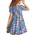 Hawaii Jade Vine Lei Family Matching Summer Maxi Dress and Hawaiian Shirt Aloha Palaka Motif - Purple - Polynesian Pride