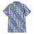 Hawaii Jade Vine Lei Family Matching Summer Maxi Dress and Hawaiian Shirt Aloha Palaka Motif - Purple - Polynesian Pride