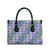 Hawaii Jade Vine Lei Leather Bag Aloha Palaka Motif - Purple - Polynesian Pride
