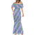 Hawaii Jade Vine Lei Mermaid Dress Aloha Palaka Motif - Purple - Polynesian Pride