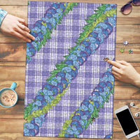 Hawaii Jade Vine Lei Puzzle Aloha Palaka Motif - Purple - Polynesian Pride