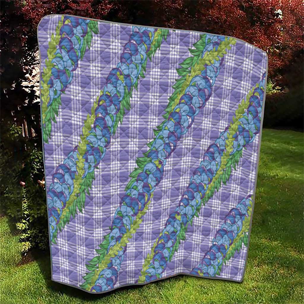 Hawaii Jade Vine Lei Quilt Aloha Palaka Motif - Purple - Polynesian Pride