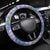 Hawaii Jade Vine Lei Steering Wheel Cover Aloha Palaka Motif - Purple - Polynesian Pride