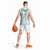 Jade Vine Lei Hawaii Basketball Jersey Aloha Seamless Tropical Leaves - Polynesian Pride