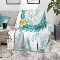 Jade Vine Lei Hawaii Blanket Aloha Seamless Tropical Leaves - Polynesian Pride