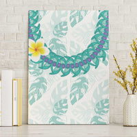 Jade Vine Lei Hawaii Canvas Wall Art Aloha Seamless Tropical Leaves - Polynesian Pride