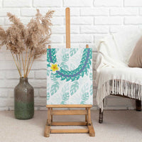 Jade Vine Lei Hawaii Canvas Wall Art Aloha Seamless Tropical Leaves - Polynesian Pride