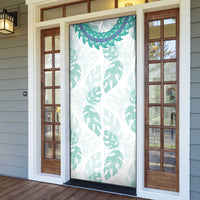 Jade Vine Lei Hawaii Door Cover Aloha Seamless Tropical Leaves - Polynesian Pride