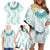 Jade Vine Lei Hawaii Family Matching Off Shoulder Short Dress and Hawaiian Shirt Aloha Seamless Tropical Leaves - Polynesian Pride