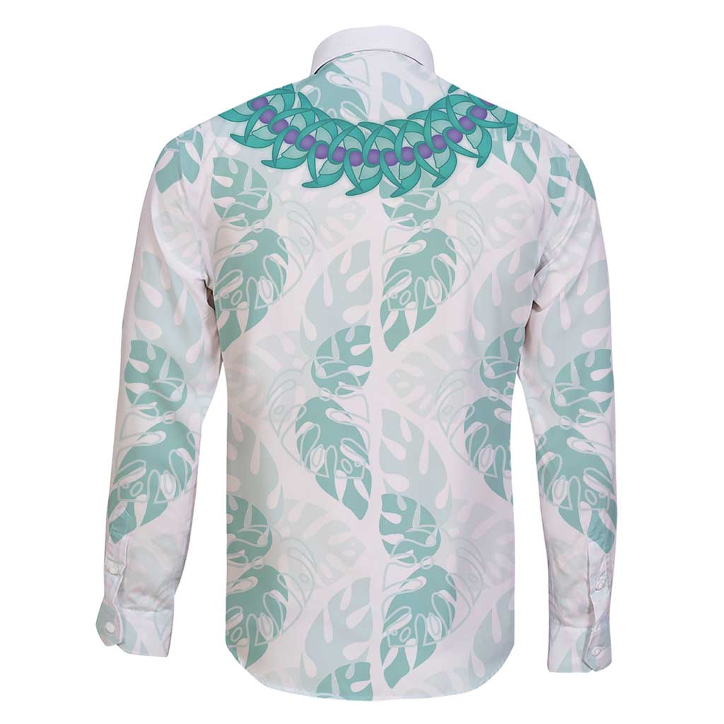 Jade Vine Lei Hawaii Family Matching Short Sleeve Bodycon Dress and Hawaiian Shirt Aloha Seamless Tropical Leaves - Polynesian Pride