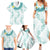 Jade Vine Lei Hawaii Family Matching Summer Maxi Dress and Hawaiian Shirt Aloha Seamless Tropical Leaves - Polynesian Pride