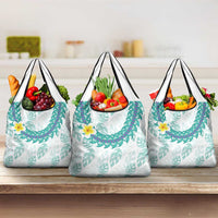 Jade Vine Lei Hawaii Grocery Bag Aloha Seamless Tropical Leaves - Polynesian Pride