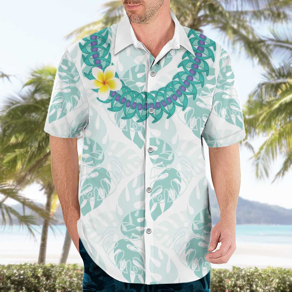 Jade Vine Lei Hawaii Hawaiian Shirt Aloha Seamless Tropical Leaves - Polynesian Pride