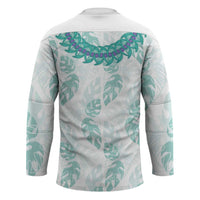 Jade Vine Lei Hawaii Hockey Jersey Aloha Seamless Tropical Leaves - Polynesian Pride
