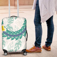 Jade Vine Lei Hawaii Luggage Cover Aloha Seamless Tropical Leaves - Polynesian Pride