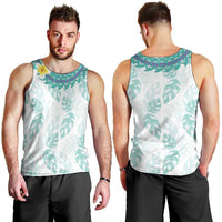 Jade Vine Lei Hawaii Men Tank Top Aloha Seamless Tropical Leaves - Polynesian Pride