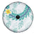 Jade Vine Lei Hawaii Spare Tire Cover Aloha Seamless Tropical Leaves - Polynesian Pride