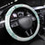 Jade Vine Lei Hawaii Steering Wheel Cover Aloha Seamless Tropical Leaves - Polynesian Pride