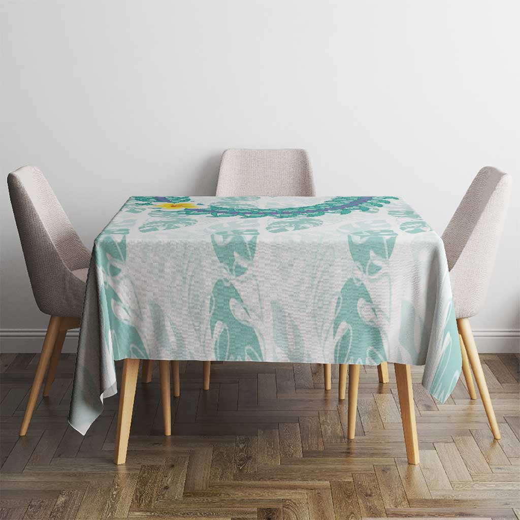 Jade Vine Lei Hawaii Tablecloth Aloha Seamless Tropical Leaves - Polynesian Pride