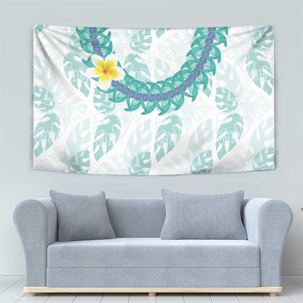 Jade Vine Lei Hawaii Tapestry Aloha Seamless Tropical Leaves - Polynesian Pride