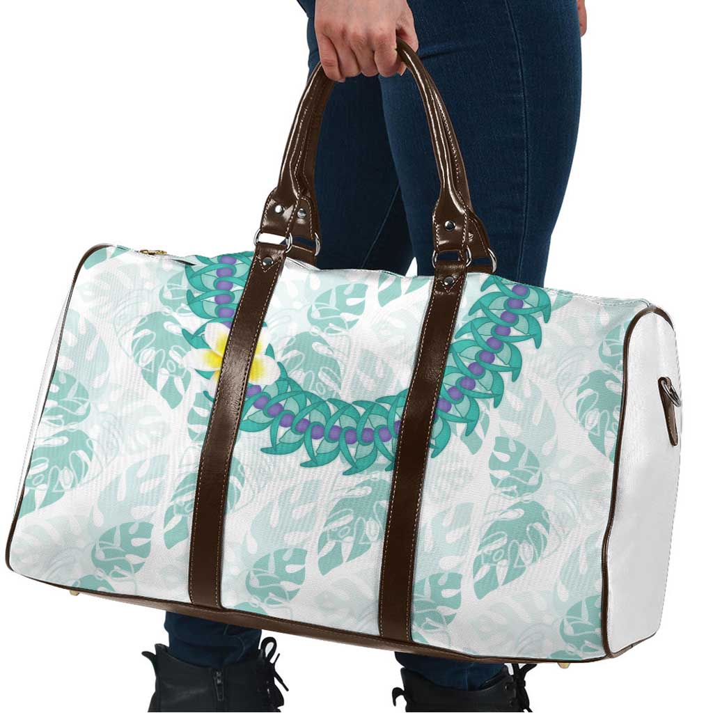 Jade Vine Lei Hawaii Travel Bag Aloha Seamless Tropical Leaves - Polynesian Pride