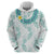 Jade Vine Lei Hawaii Zip Hoodie Aloha Seamless Tropical Leaves - Polynesian Pride