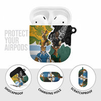 Rugby 2025 Championship AirPods Case Southern Hemisphere Countries Mascots - Polynesian Pride