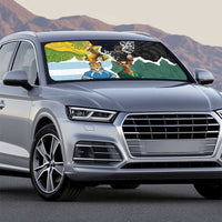 Rugby 2025 Championship Auto Sun Shade Southern Hemisphere Countries Mascots - Polynesian Pride