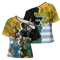 Personalised Rugby 2025 Championship Cross Shoulder Shirt Southern Hemisphere Countries Mascots - Polynesian Pride