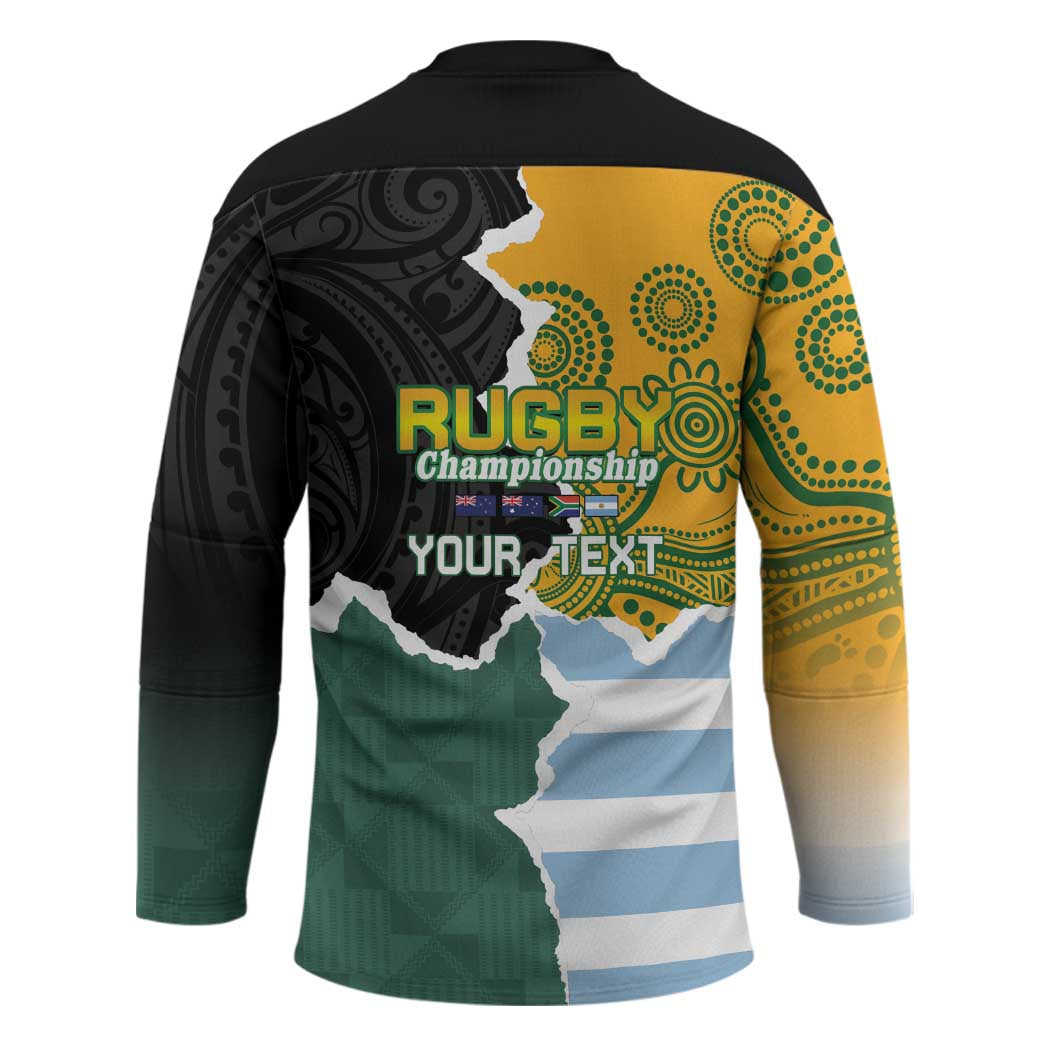 Personalised Rugby 2025 Championship Hockey Jersey Southern Hemisphere Countries Mascots - Polynesian Pride