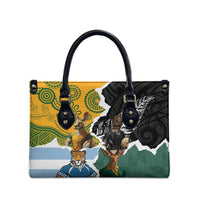 Rugby 2025 Championship Leather Bag Southern Hemisphere Countries Mascots - Polynesian Pride