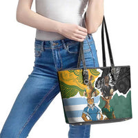 Rugby 2025 Championship Leather Tote Bag Southern Hemisphere Countries Mascots LT14 - Polynesian Pride