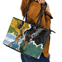 Rugby 2025 Championship Leather Tote Bag Southern Hemisphere Countries Mascots LT14 - Polynesian Pride