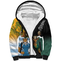 Personalised Rugby 2025 Championship Sherpa Hoodie Southern Hemisphere Countries Mascots - Polynesian Pride