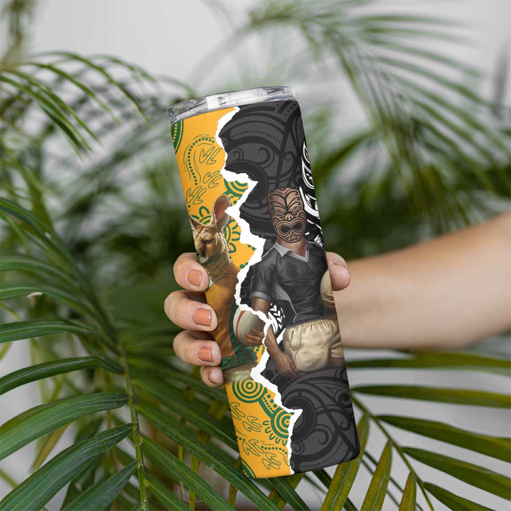 Rugby 2025 Championship Skinny Tumbler Southern Hemisphere Countries Mascots - Polynesian Pride