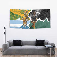 Rugby 2025 Championship Tapestry Southern Hemisphere Countries Mascots - Polynesian Pride