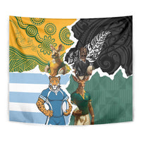 Rugby 2025 Championship Tapestry Southern Hemisphere Countries Mascots - Polynesian Pride