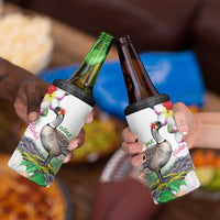 Aloha Hawaii Nene Goose 4 in 1 Can Cooler Tumbler Tropical Flowers Watercolor Stylized - Polynesian Pride