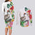 Aloha Hawaii Nene Goose Couples Matching Long Sleeve Bodycon Dress and Long Sleeve Button Shirt Tropical Flowers Watercolor Stylized - Polynesian Pride