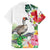 Aloha Hawaii Nene Goose Family Matching Summer Maxi Dress and Hawaiian Shirt Tropical Flowers Watercolor Stylized - Polynesian Pride